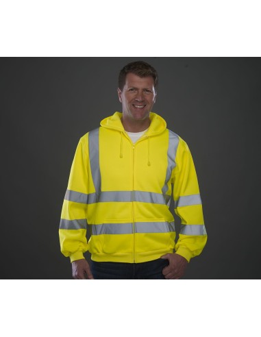 Y-HVK07-Hi-Vis Zip Hoodie